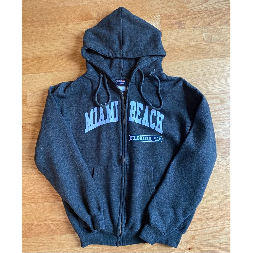 Miami Beach Zip up Hoodie
